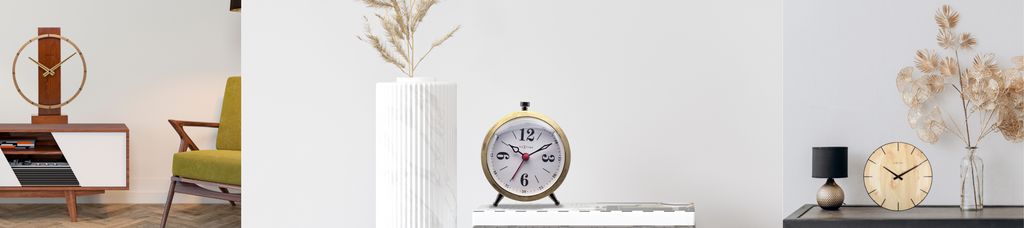 Moderne Mini Uhr Reise Wecker Schlafzimmer Home Use Tisch weiß Protable Uhr  U9C3