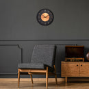 Wall clock; Silent clock; Designer clock, Gift; Retro clock; Metal clock; Copper décor; NeXtime; Vintage clock; Loft ;