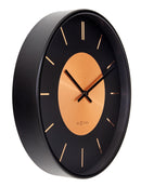 Wall clock; Silent clock; Designer clock, Gift; Retro clock; Metal clock; Copper décor; NeXtime; Vintage clock; Loft ;