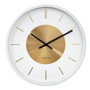 Wall clock; Silent clock; Designer clock, Gift; Retro clock; Metal clock; Golden décor; NeXtime; Vintage clock; Loft ;