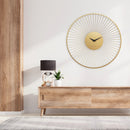 Wall clock 80cmØ - Metal - Gold - NeXtime 'Vasco Round'