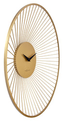 Wall clock 80cmØ - Metal - Gold - NeXtime 'Vasco Round'