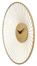 Wall clock 80cmØ - Metal - Gold - NeXtime 'Vasco Round'
