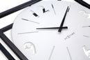 Tafel-/Wandklok 40 x 40 x 9.5 cm - Metaal - Zwart / Wit - NeXtime 'Time Frame'