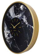 Wall clock; Silent clock; Designer clock; Gift; Marble clock; NeXtime; Luxury clock; Glamorous; Sophisticated; Art Deco ;
