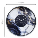 Wall clock; Silent clock; Designer clock; Gift; Marble clock; NeXtime; Luxury clock; Glamorous; Sophisticated; Art Deco ;