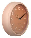 Wall clock; Silent clock; Designer clock; Gift; NeXtime; Trendy colour clock; Minimalist; Modern; Pastel colour clock,