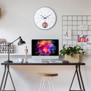 Large wall clock; Silent clock; Designer clock; Pendulum clock;  Gift; Unique clock; NeXtime; Rainbow clock; Colorful clock; Mondern clock; Artistic; Workplace ;