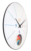 Large wall clock; Silent clock; Designer clock; Pendulum clock;  Gift; Unique clock; NeXtime; Rainbow clock; Colorful clock; Mondern clock; Artistic; Workplace ;