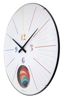 Large wall clock; Silent clock; Designer clock; Pendulum clock;  Gift; Unique clock; NeXtime; Rainbow clock; Colorful clock; Mondern clock; Artistic; Workplace ;