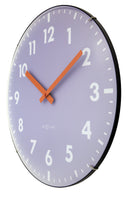 Wall Clock; Silent Clock; Designer Clock; Gift; Trendy clock; Lavender; Dome glass; NeXtime; décor; Neutral; Minimalist; Urban ;