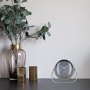 Table Alarm Clock 14x12x8cm-Silent-Metal-NeXtime 'Bubble Alarm Clock'