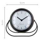 Table Alarm Clock 14x12x8cm-Silent-Metal-NeXtime 'Bubble Alarm Clock'