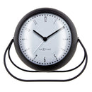 Table Alarm Clock 14x12x8cm-Silent-Metal-NeXtime 'Bubble Alarm Clock'