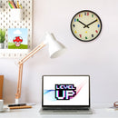 Wandklok 35cm - Stil - Zwart/Multicolor - ABS - nXt 'Bit'