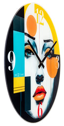 Wall Clock; Silent Clock; Designer Clock; Gift ideas; Pop Art Clock; Multicolour Clock; Glass Clock; NeXtime; Colourful clock; Fun clock; Artistic clock; Stylish clock; Modern clock