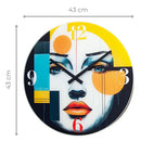 Wall Clock; Silent Clock; Designer Clock; Gift ideas; Pop Art Clock; Multicolour Clock; Glass Clock; NeXtime; Colourful clock; Fun clock; Artistic clock; Stylish clock; Modern clock