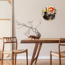 Wall Clock, Silent Clock; Designer Clock; Gift; Pop Art Clock; Multicolour Clock; Glass Clock; NeXtime; Colourful clock; Fun clock; Music-Themed clock; Stylish clock; Modern clock