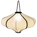 Abat-jour 60cm-Lanterne-Tissu élastique-"Lumi"