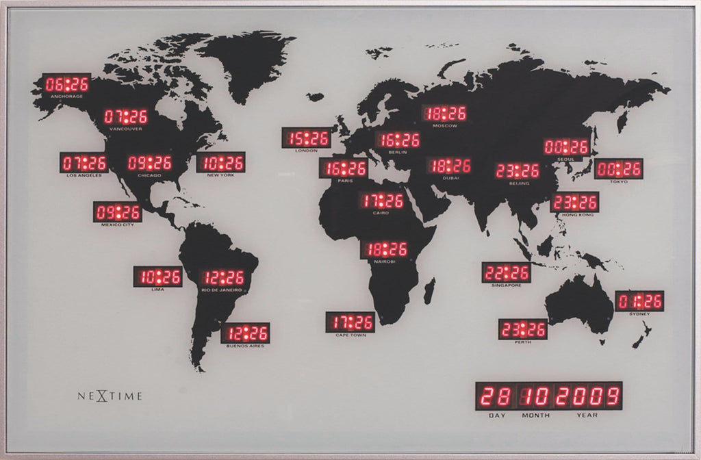 Time Zone Zeit Weltuhr Zeitzonen Weltuhr Uhrzeit Verschiedene