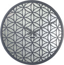 Front Picture 3194GS,Bella Mirror,Wall clock,Silent,Wood,Grey,