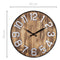 Large Wall Clock - 50cm - Silent - Wood - Metal - "Aberdeen" -NeXtime
