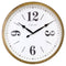 Horloge murale 39cm-Silencieux-Blanc-Métal- "Classic"