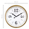 Wall clock 39cm - Silent - White - Metal - "Classic"