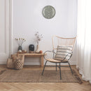 Wall Clock 35cm Domed Glass Lens - Silent - Glass -"Shade"