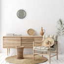 Wall Clock 35cm Domed Glass Lens - Silent - Glass -"Shade"