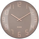 Wall Clock 35cm Domed Glass Lens - Silent - Glass -"Shade"