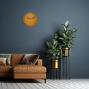 Berlin wall clock -  modern metal minimalist clock