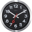 Front Picture 3998ARZW,Station,Table/ Wall clock,Silent,Aluminium,Black,