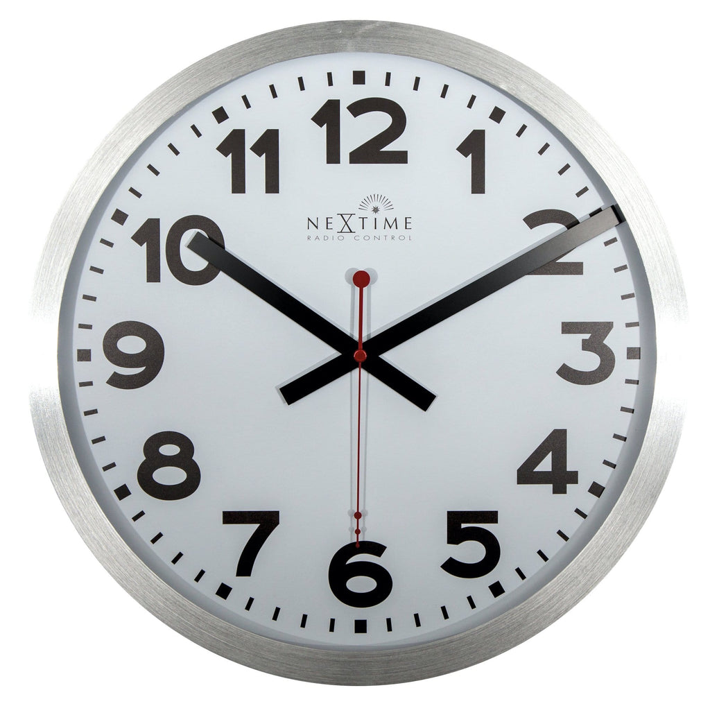 VIVILINEN Wandklok, draadloos, geruisloos, zonder tikkende geluiden, moderne draadloze wandklok, geruisloos, radioklok, niet tikkend, voor woonkamer, slaapkamer, kantoor, keuken, 25 cm VIVILINEN Wandklok, draadloos, geruisloos, zonder tikkende geluiden, moderne draadloze wandklok, geruisloos, radioklok, niet tikkend, voor woonkamer, slaapkamer, kantoor, keuken, 25 cm
