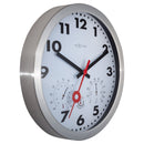 Weatherstation - Wall Clock - Weatherproof - 35cm - Silent - Aluminium - Clematis