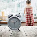 Table Alarm Clock 15x18x7cm - Silent -   Light function -  Metal "Golden Hour"