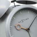 Table Alarm Clock 15x18x7cm - Silent -   Light function -  Metal "Golden Hour"