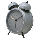 Table Alarm Clock 15x18x7cm - Silent -   Light function -  Metal "Golden Hour"