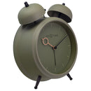 Table Alarm Clock 15x18x7cm - Silent -   Light function -  Metal "Golden Hour"