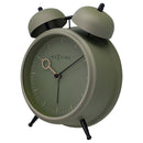 Table Alarm Clock 15x18x7cm - Silent -   Light function -  Metal "Golden Hour"