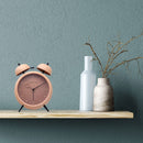 Table Alarm Clock 15x18x7cm - Silent -   Light function -  Metal "Golden Hour"