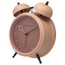 Table Alarm Clock 15x18x7cm - Silent -   Light function -  Metal "Golden Hour"