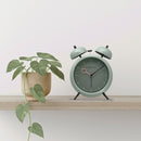 Table Alarm Clock 15x18x7cm - Silent -   Light function -  Metal "Golden Hour"