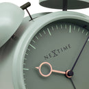 Table Alarm Clock 15x18x7cm - Silent -   Light function -  Metal "Golden Hour"