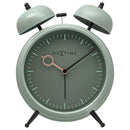 Table Alarm Clock 15x18x7cm - Silent -   Light function -  Metal "Golden Hour"