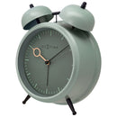 Table Alarm Clock 15x18x7cm - Silent -   Light function -  Metal "Golden Hour"