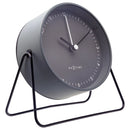 Table Alarm Clock 14x13x7cm - Silent - Metal - "Berlin Table"