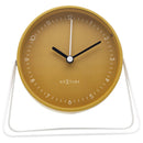 Table Alarm Clock 14x13x7cm - Silent - Metal - "Berlin Table"