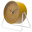 Table Alarm Clock 14x13x7cm - Silent - Metal - "Berlin Table"