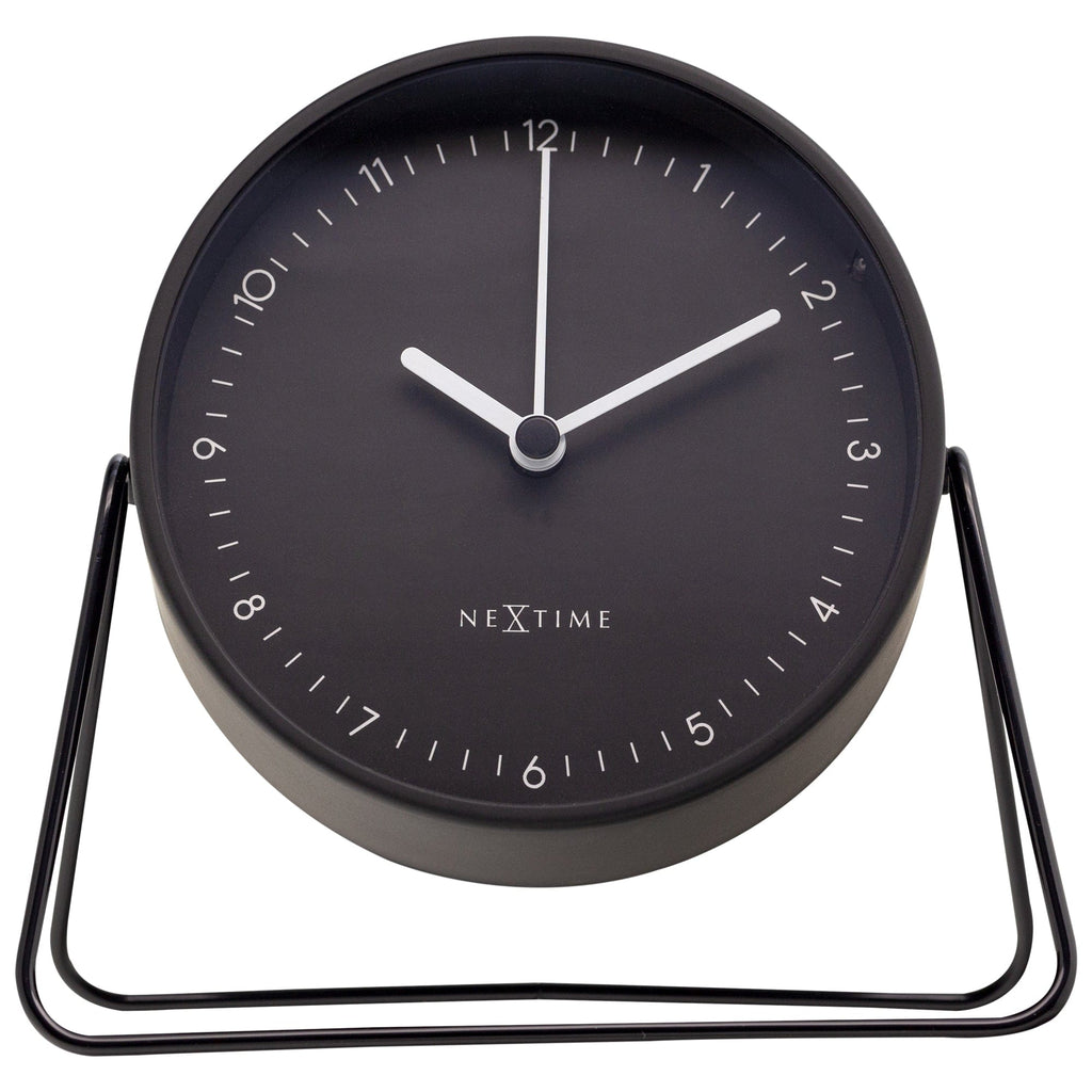 Table Alarm Clock 14x13x7cm - Silent - Metal - 